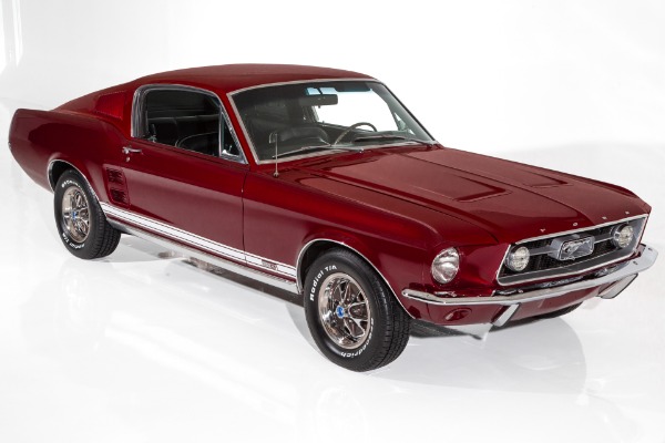 For Sale Used 1967 Ford Mustang GTA Burgundy/Black 390 Auto | American Dream Machines Des Moines IA 50309