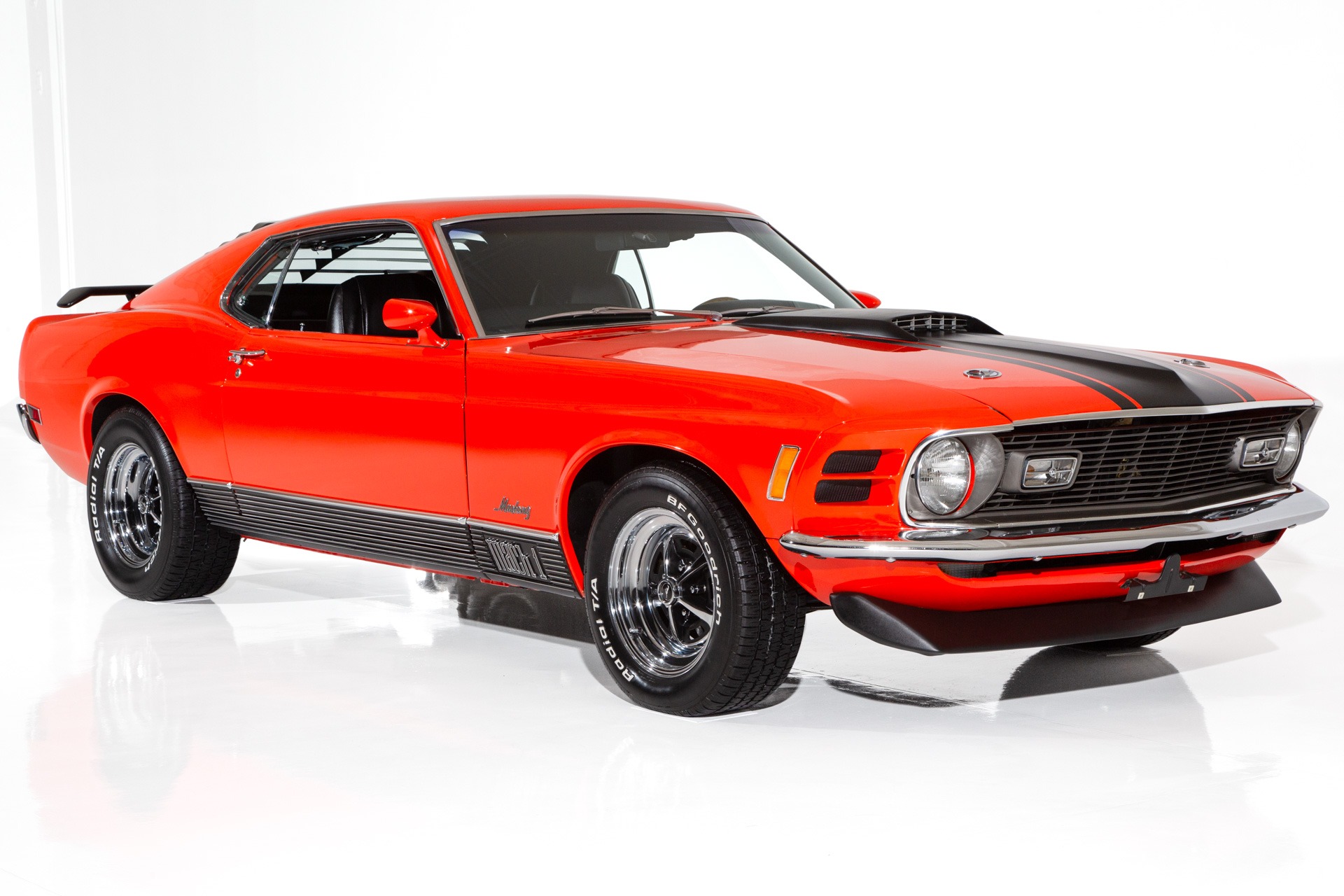 thumbnail image 2 of 1970 Mustang Mach 1 Hood Decal - 351 Or 428 - One Color - Graphic Express Vinyl 2 of 5