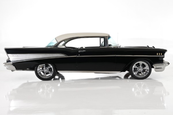 For Sale Used 1957 Chevrolet Bel Air 350, 700R4 Auto  PB Vintage AC | American Dream Machines Des Moines IA 50309