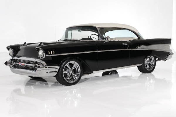 For Sale Used 1957 Chevrolet Bel Air 350, 700R4 Auto  PB Vintage AC | American Dream Machines Des Moines IA 50309