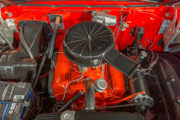 For Sale Used 1957 Chevrolet Bel Air Red, Frame-Off Restored,  New Red & Black int. 283 3-Speed  New Chrome | American Dream Machines Des Moines IA 50309