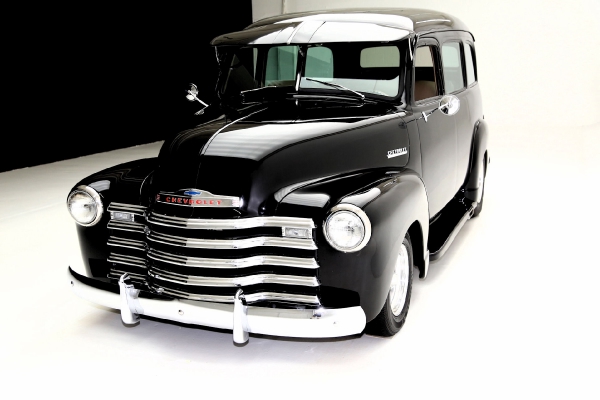 For Sale Used 1951 Chevrolet Suburban Black ProTour 350 AC | American Dream Machines Des Moines IA 50309