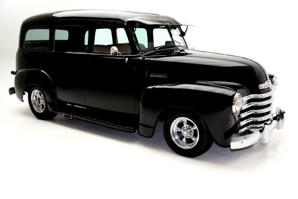 For Sale Used 1951 Chevrolet Suburban Black ProTour 350 AC | American Dream Machines Des Moines IA 50309