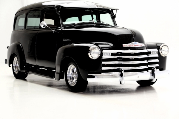 For Sale Used 1951 Chevrolet Suburban Black ProTour 350 AC | American Dream Machines Des Moines IA 50309