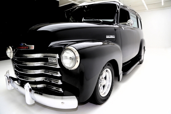 For Sale Used 1951 Chevrolet Suburban Black ProTour 350 AC | American Dream Machines Des Moines IA 50309