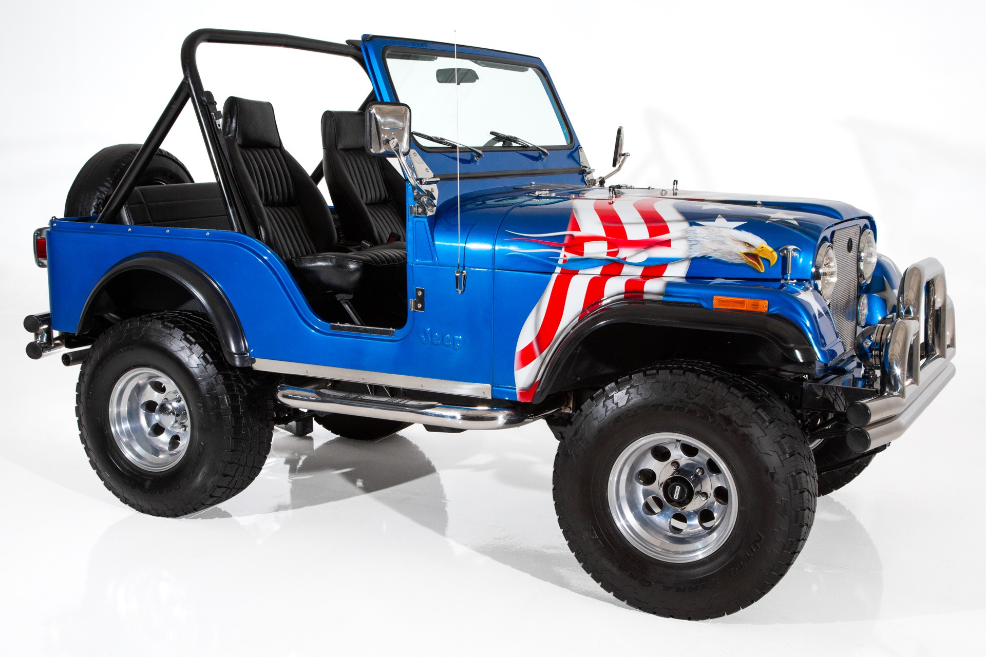 For Sale Used 1981 AMC CJ5 Jeep American Eagle Themed V8 4-Speed 4X4 | American Dream Machines Des Moines IA 50309