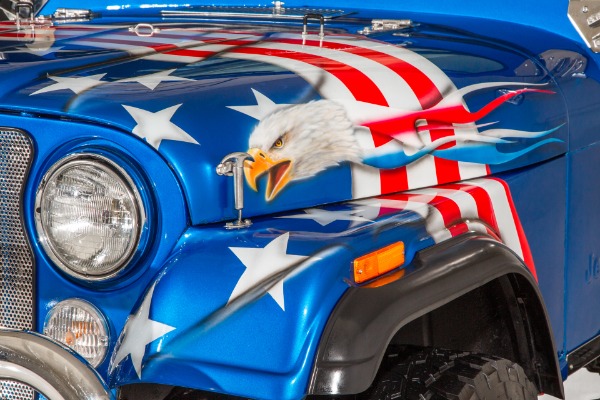 For Sale Used 1981 AMC CJ5 Jeep American Eagle Themed V8 4-Speed 4X4 | American Dream Machines Des Moines IA 50309