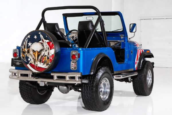 For Sale Used 1981 AMC CJ5 Jeep American Eagle Themed V8 4-Speed 4X4 | American Dream Machines Des Moines IA 50309