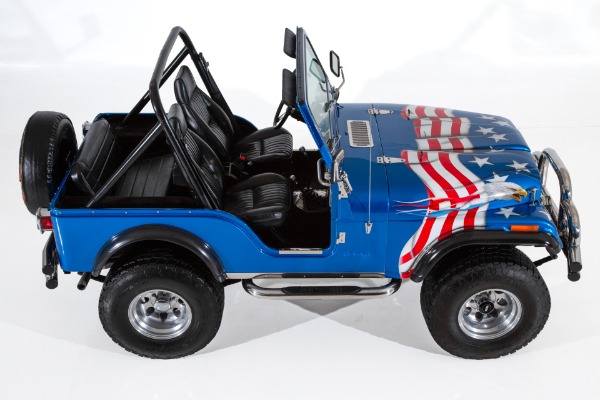 For Sale Used 1981 AMC CJ5 Jeep American Eagle Themed V8 4-Speed 4X4 | American Dream Machines Des Moines IA 50309