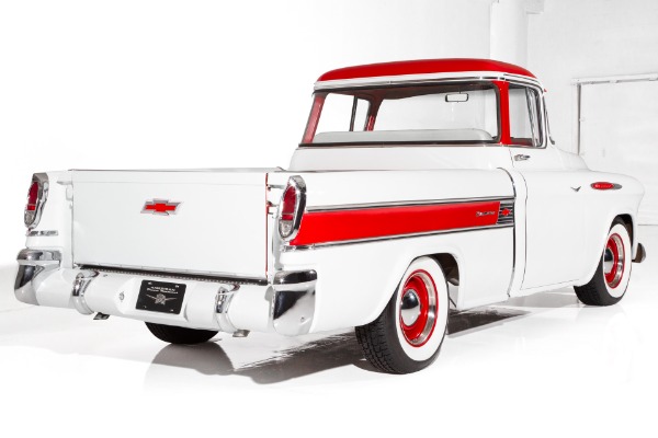 For Sale Used 1955 Chevrolet Pickup Cameo 350 Auto PS A/C | American Dream Machines Des Moines IA 50309