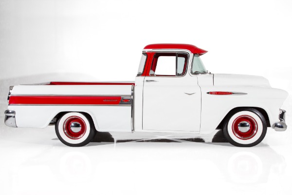 For Sale Used 1955 Chevrolet Pickup Cameo 350 Auto PS A/C | American Dream Machines Des Moines IA 50309