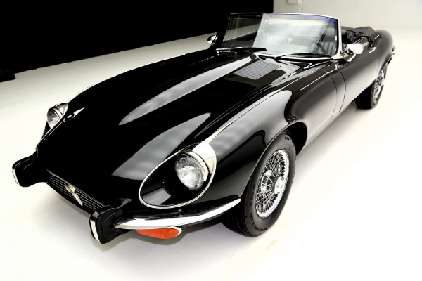 For Sale Used 1973 Jaguar XKE Convertible Triple Black | American Dream Machines Des Moines IA 50309