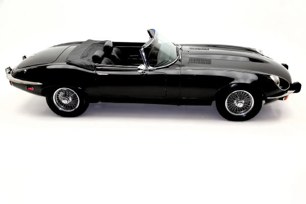 For Sale Used 1973 Jaguar XKE Convertible Triple Black | American Dream Machines Des Moines IA 50309