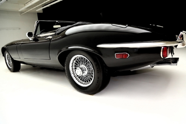 For Sale Used 1973 Jaguar XKE Convertible Triple Black | American Dream Machines Des Moines IA 50309