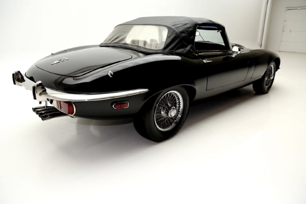 For Sale Used 1973 Jaguar XKE Convertible Triple Black | American Dream Machines Des Moines IA 50309