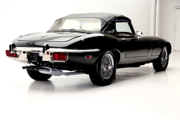 For Sale Used 1973 Jaguar XKE Convertible Triple Black | American Dream Machines Des Moines IA 50309