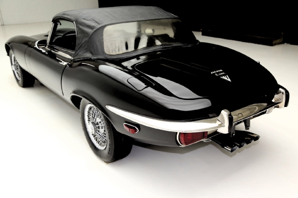 For Sale Used 1973 Jaguar XKE Convertible Triple Black | American Dream Machines Des Moines IA 50309