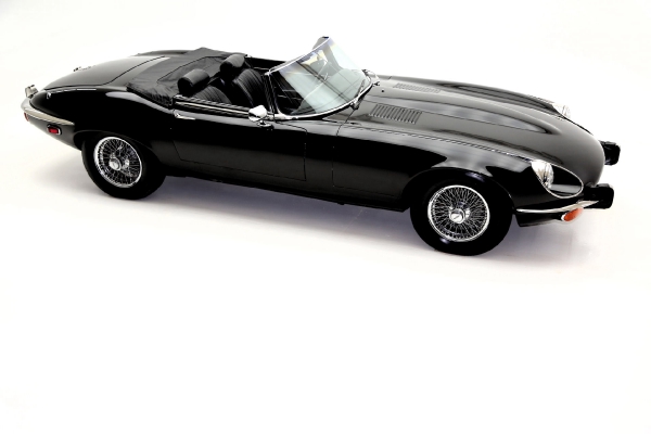 For Sale Used 1973 Jaguar XKE Convertible Triple Black | American Dream Machines Des Moines IA 50309