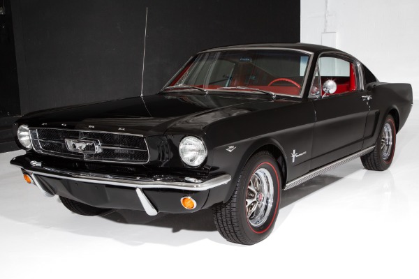 For Sale Used 1965 Ford Mustang Black/Red 289 4-Speed Redlines | American Dream Machines Des Moines IA 50309