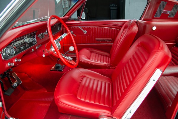For Sale Used 1965 Ford Mustang Black/Red 289 4-Speed Redlines | American Dream Machines Des Moines IA 50309