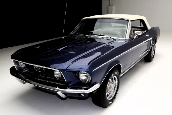 For Sale Used 1968 Ford Mustang Convertible GT, S-Code 390 GT | American Dream Machines Des Moines IA 50309