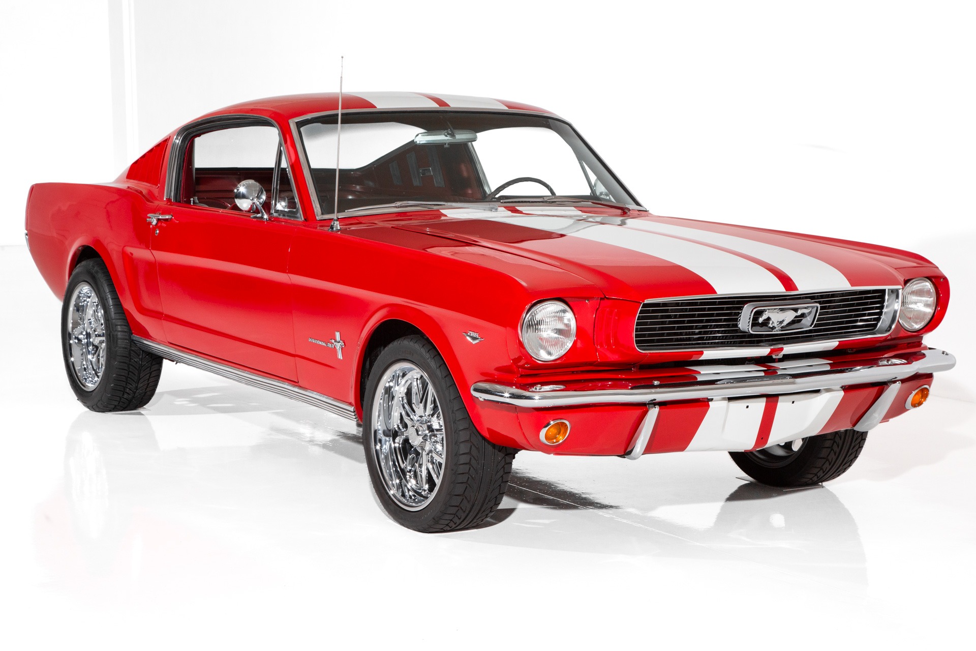 For Sale Used 1966 Ford Mustang Red Pony Interior 289 Auto | American Dream Machines Des Moines IA 50309