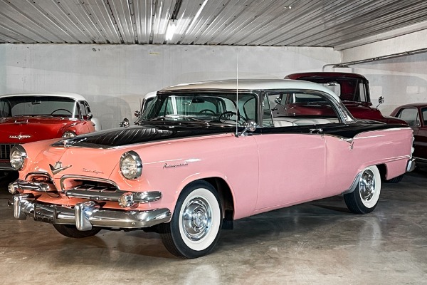 For Sale Used 1955 Dodge Royal Lancer  Rose & Black With Black & White Interior 270ci V8  Automatic | American Dream Machines Des Moines IA 50309