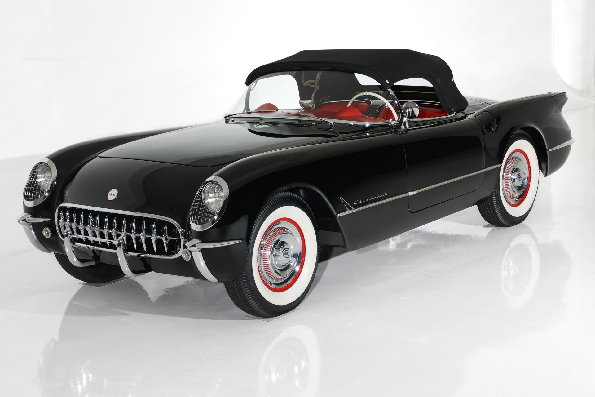 Used 1954 Chevrolet Corvette Black/Red Concours Level | St. Petersburg, FL