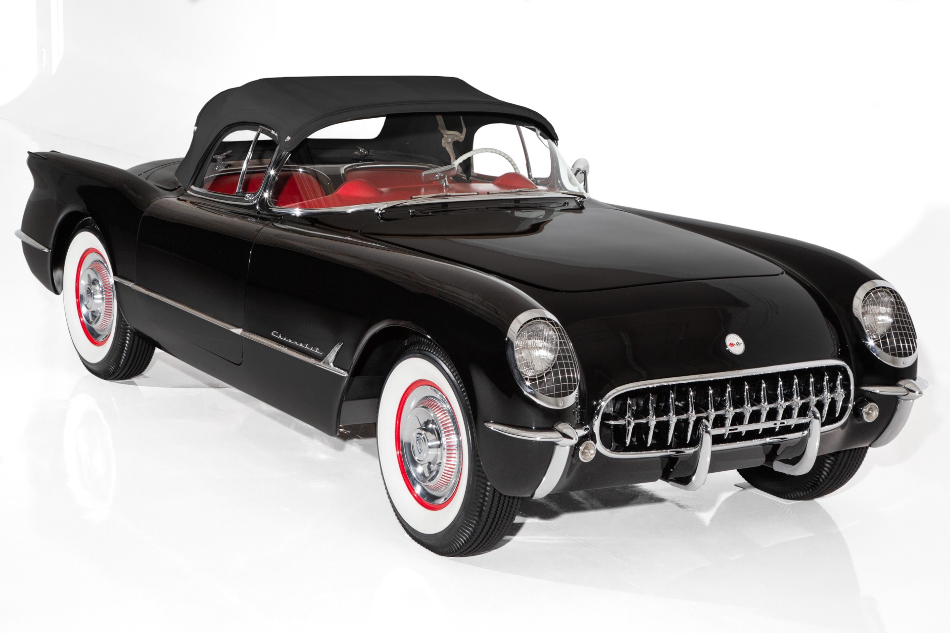 Used 1954 Chevrolet Corvette Black/Red Concours Level | St. Petersburg, FL