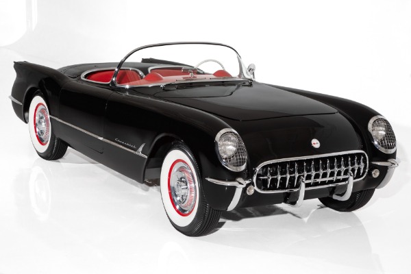 For Sale Used 1954 Chevrolet Corvette Black/Red Concours Level | American Dream Machines Des Moines IA 50309