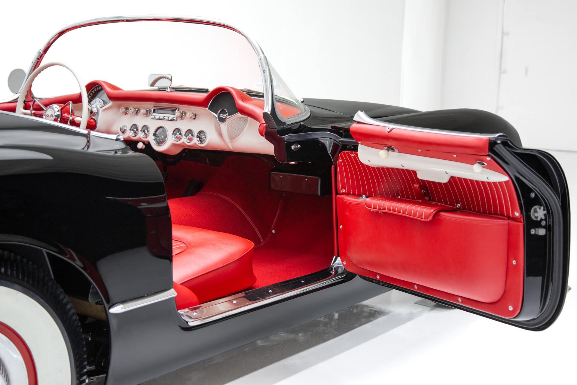 Used 1954 Chevrolet Corvette Black/Red Concours Level | St. Petersburg, FL