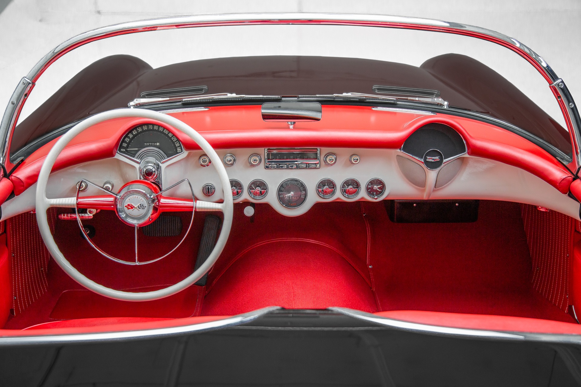 Used 1954 Chevrolet Corvette Black/Red Concours Level | St. Petersburg, FL