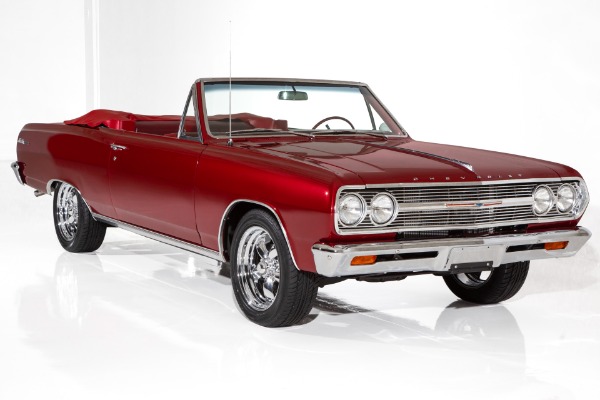 For Sale Used 1965 Chevrolet Chevelle Red on Red Auto PS PB | American Dream Machines Des Moines IA 50309