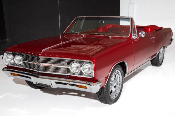 For Sale Used 1965 Chevrolet Chevelle Red on Red Auto PS PB | American Dream Machines Des Moines IA 50309