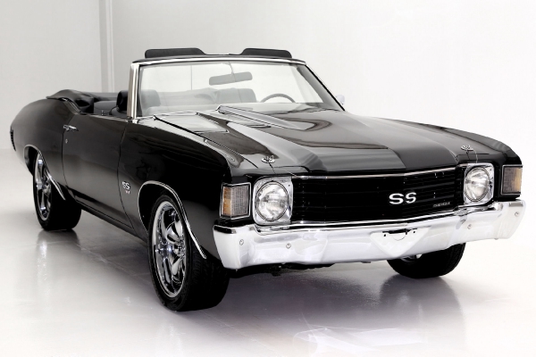 For Sale Used 1972 Chevrolet Chevelle convertible Black 454ci 4-speed | American Dream Machines Des Moines IA 50309