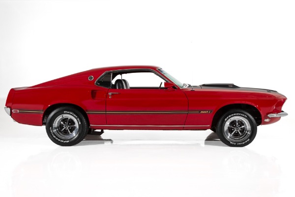 For Sale Used 1969 Ford Mustang Mach 1 Red/Black 351  4-Speed | American Dream Machines Des Moines IA 50309