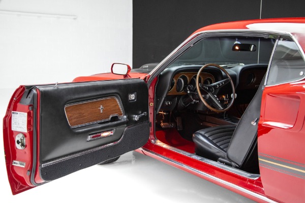 For Sale Used 1969 Ford Mustang Mach 1 Red/Black 351  4-Speed | American Dream Machines Des Moines IA 50309