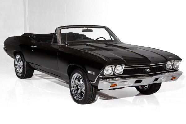 For Sale Used 1968 Chevrolet Chevelle Triple Black 396 4-Speed | American Dream Machines Des Moines IA 50309