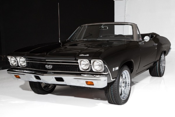 For Sale Used 1968 Chevrolet Chevelle Triple Black 396 4-Speed | American Dream Machines Des Moines IA 50309