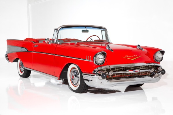 For Sale Used 1957 Chevrolet Bel Air 283 Auto Power Disc Brakes | American Dream Machines Des Moines IA 50309