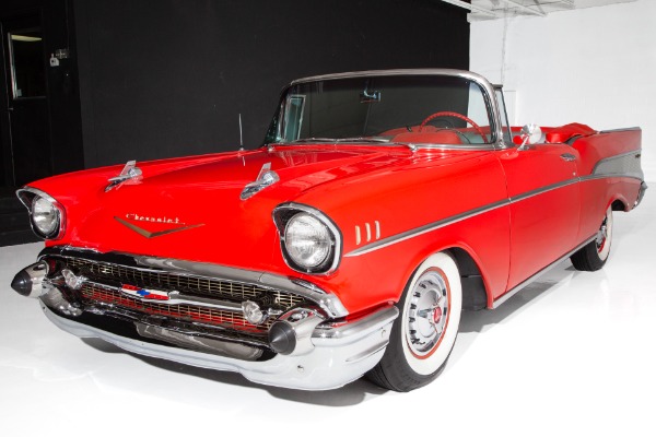 For Sale Used 1957 Chevrolet Bel Air 283 Auto Power Disc Brakes | American Dream Machines Des Moines IA 50309