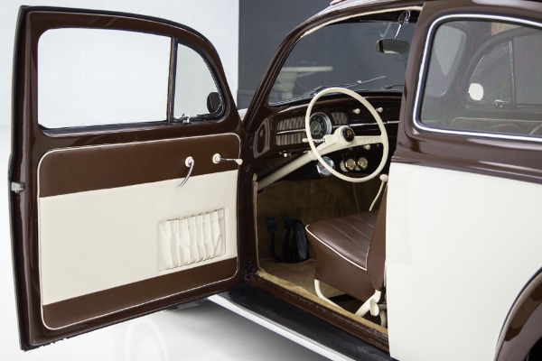 For Sale Used 1959 Volkswagen Beetle Mocha & Cream, 1500cc 4-Spd | American Dream Machines Des Moines IA 50309
