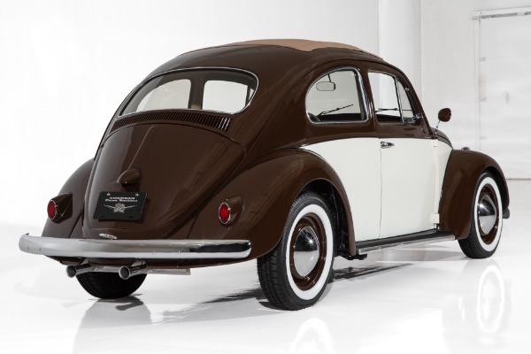 For Sale Used 1959 Volkswagen Beetle Mocha & Cream, 1500cc 4-Spd | American Dream Machines Des Moines IA 50309