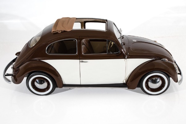 For Sale Used 1959 Volkswagen Beetle Mocha & Cream, 1500cc 4-Spd | American Dream Machines Des Moines IA 50309