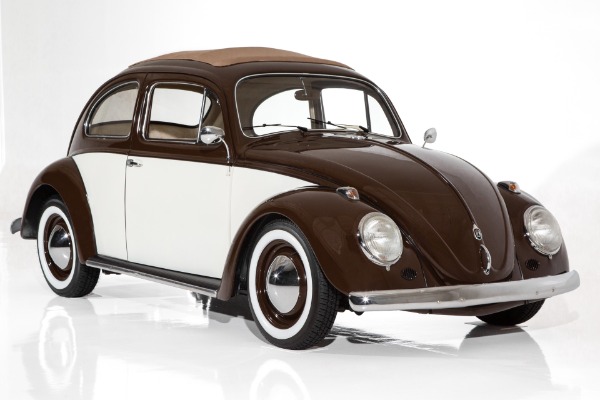 For Sale Used 1959 Volkswagen Beetle Mocha & Cream, 1500cc 4-Spd | American Dream Machines Des Moines IA 50309