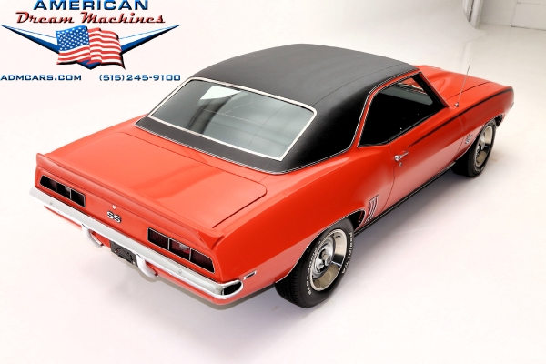 For Sale Used 1969 Chevrolet Camaro coupe, Hugger Orange, SS options | American Dream Machines Des Moines IA 50309