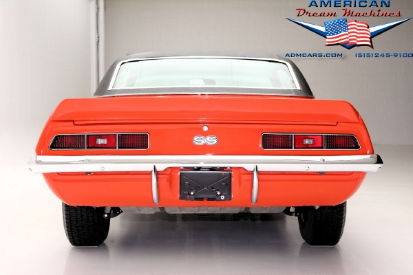 For Sale Used 1969 Chevrolet Camaro coupe, Hugger Orange, SS options | American Dream Machines Des Moines IA 50309