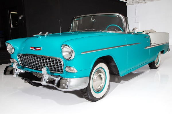 For Sale Used 1955 Chevrolet Bel Air Convertible 235ci Auto, PS, PT | American Dream Machines Des Moines IA 50309