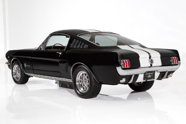 For Sale Used 1965 Ford Mustang Black & White 4-Spd PS PW Disc AC | American Dream Machines Des Moines IA 50309