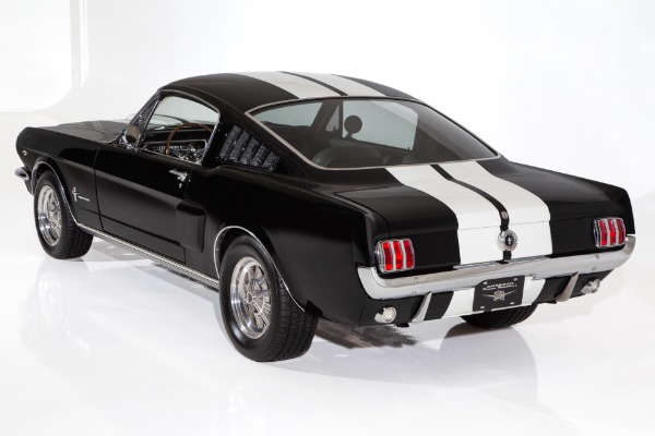 For Sale Used 1965 Ford Mustang Black & White 4-Spd PS PW Disc AC | American Dream Machines Des Moines IA 50309